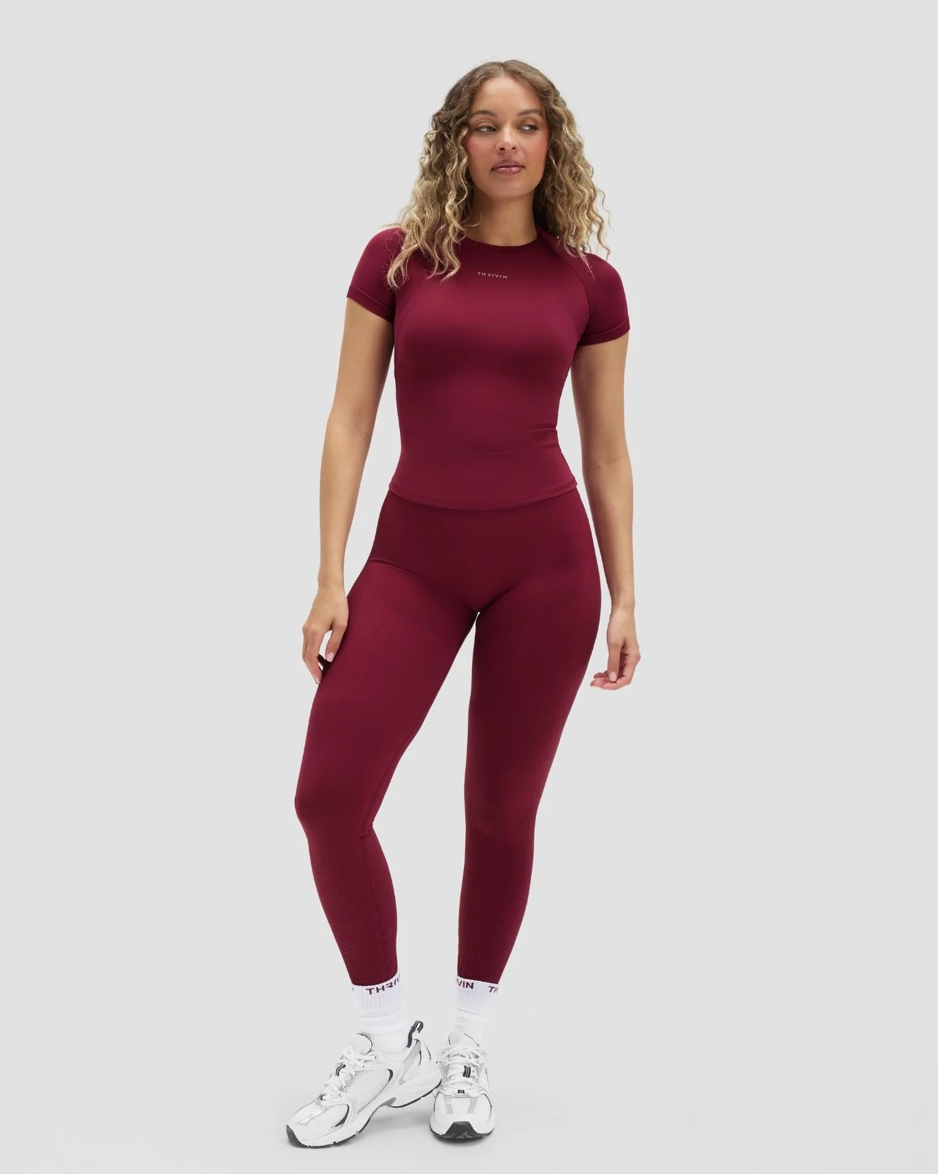 Elevate™ Compression T-Shirt | Cherry Berry - Image 6