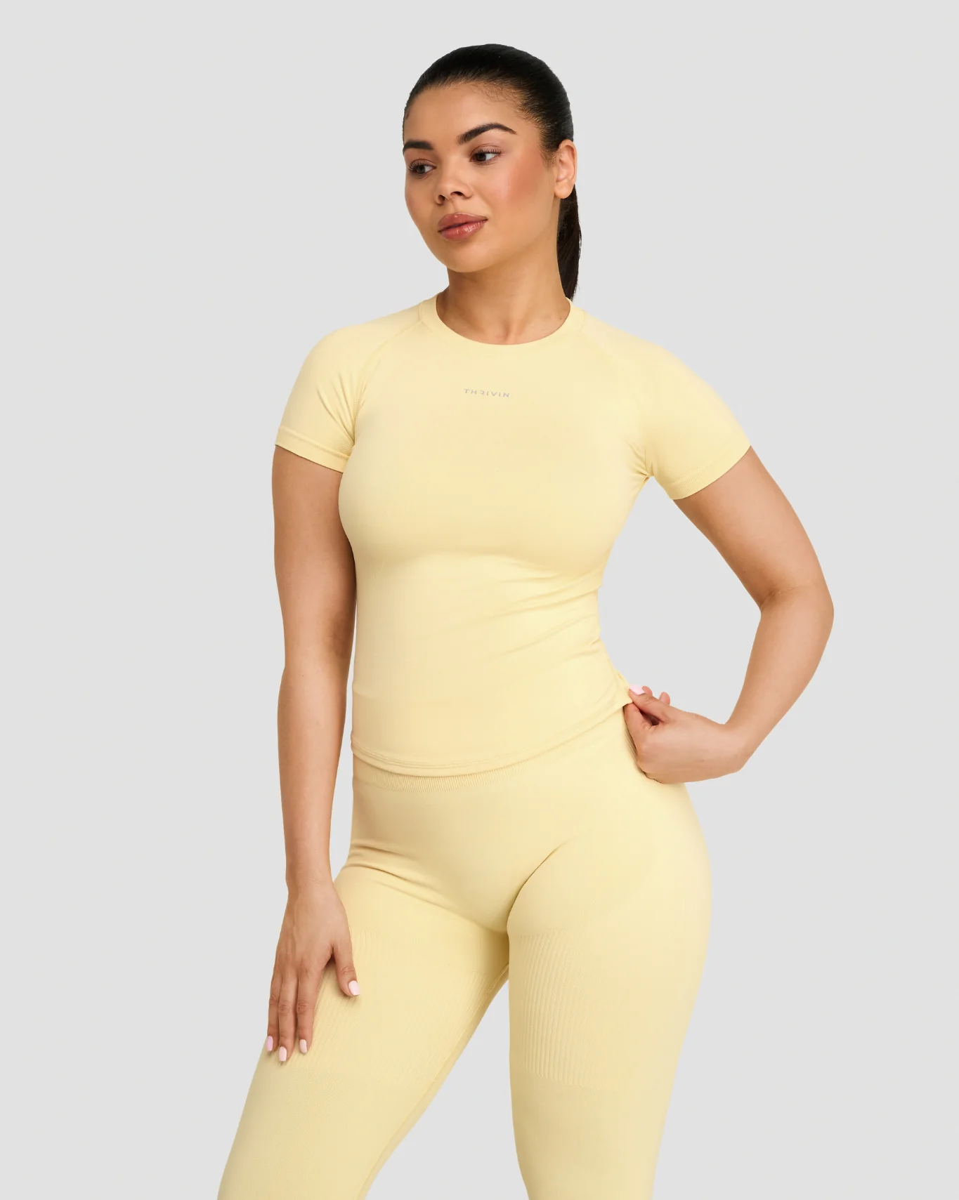 Elevate™ Compression T-Shirt | Golden Butter - Image 3