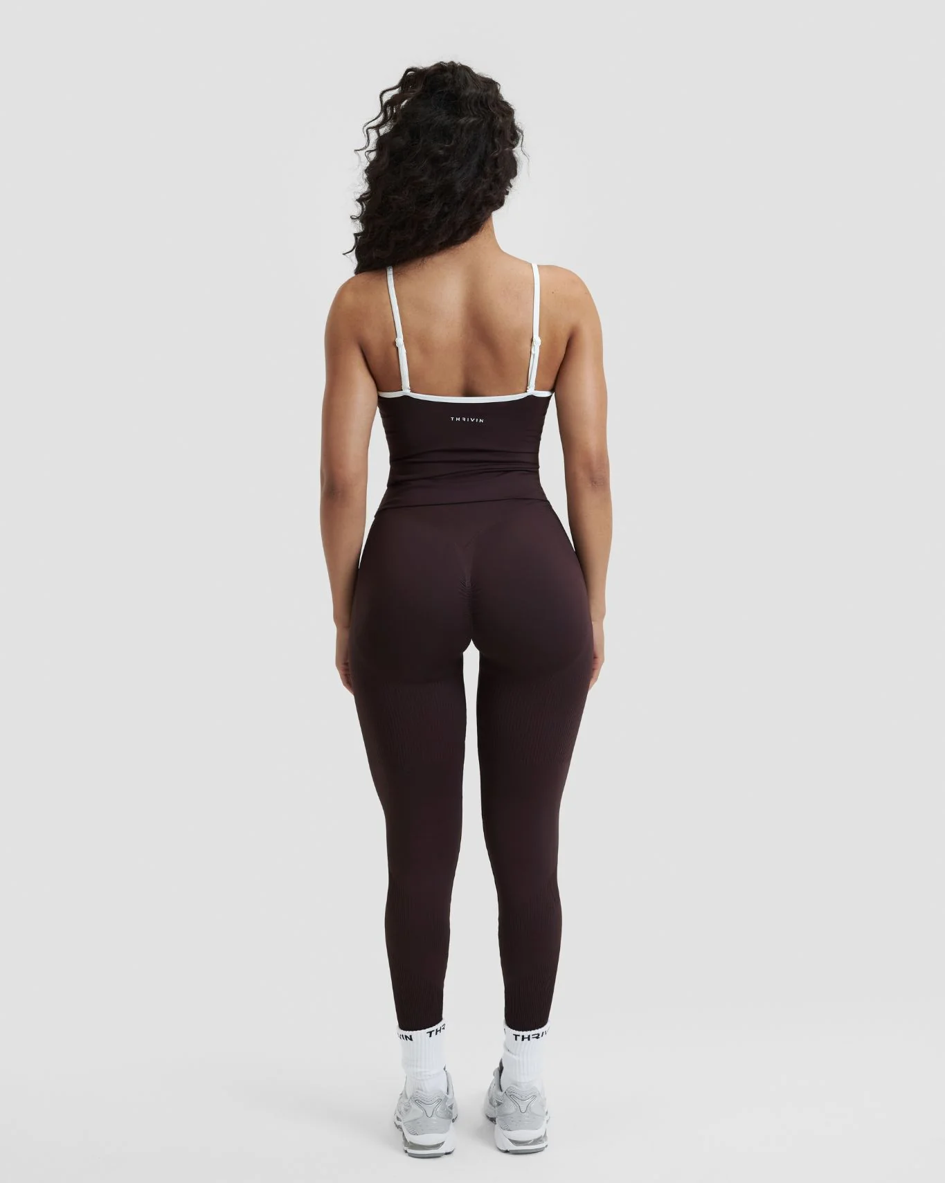 Elevate™ Outline Cross Back Tank Top | Coffee - Image 4