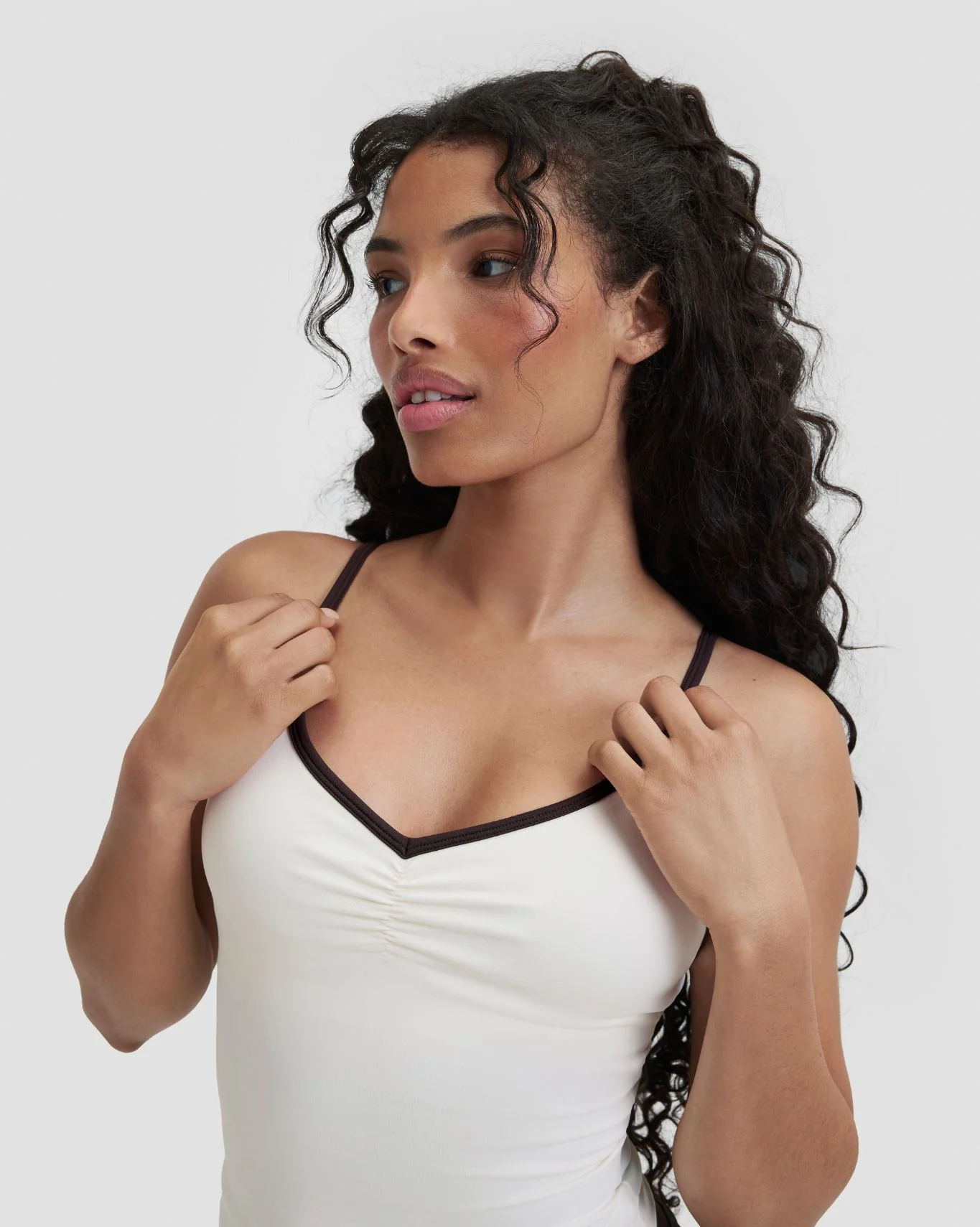 Elevate™ Outline Cross Back Tank Top | Cream - Image 3