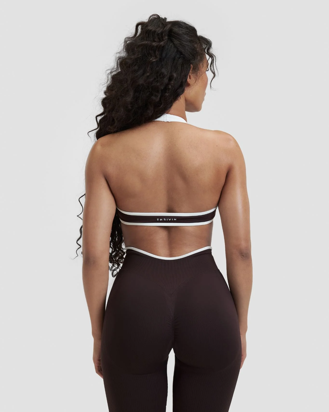 Elevate™ Outline Halterneck Bra | Coffee - Image 2