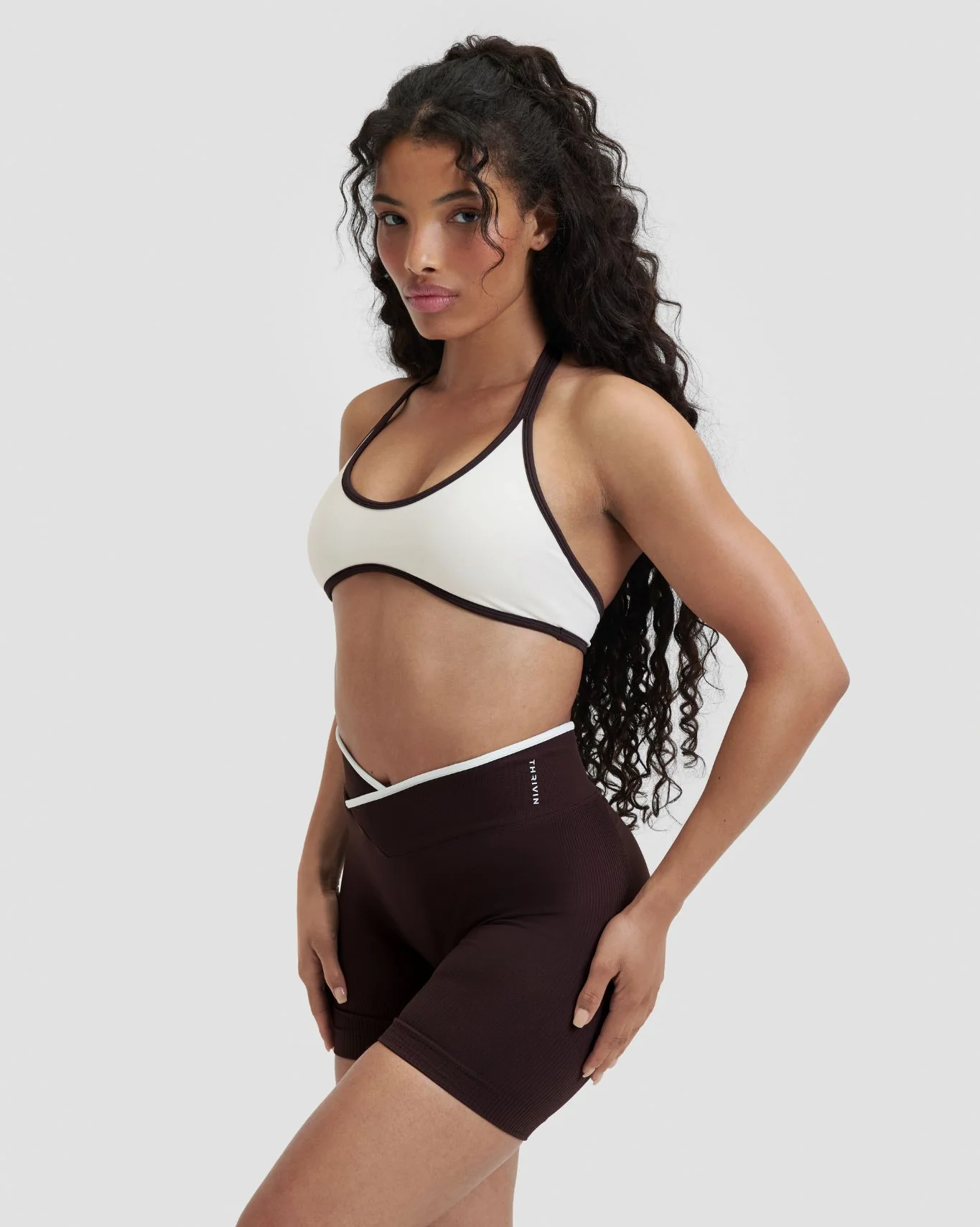 Elevate™ Outline Halterneck Bra | Cream - Image 4