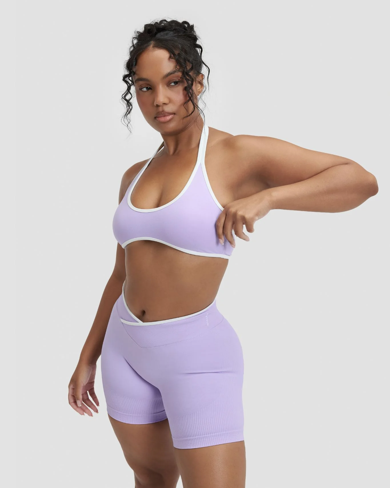 Elevate™ Outline Halterneck Bra | Lilac - Image 4