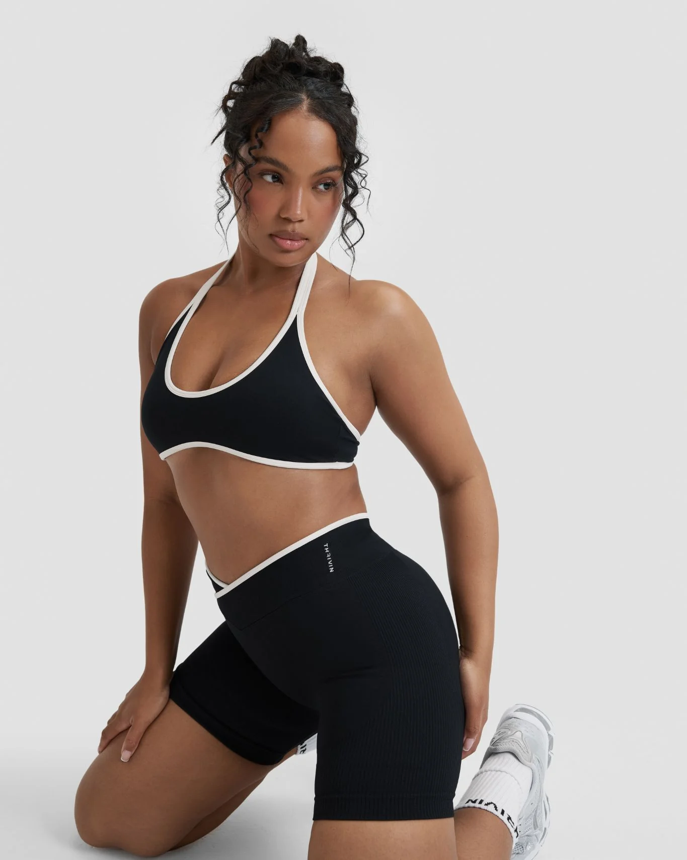 Elevate™ Outline Halterneck Bra | Night Black - Image 6