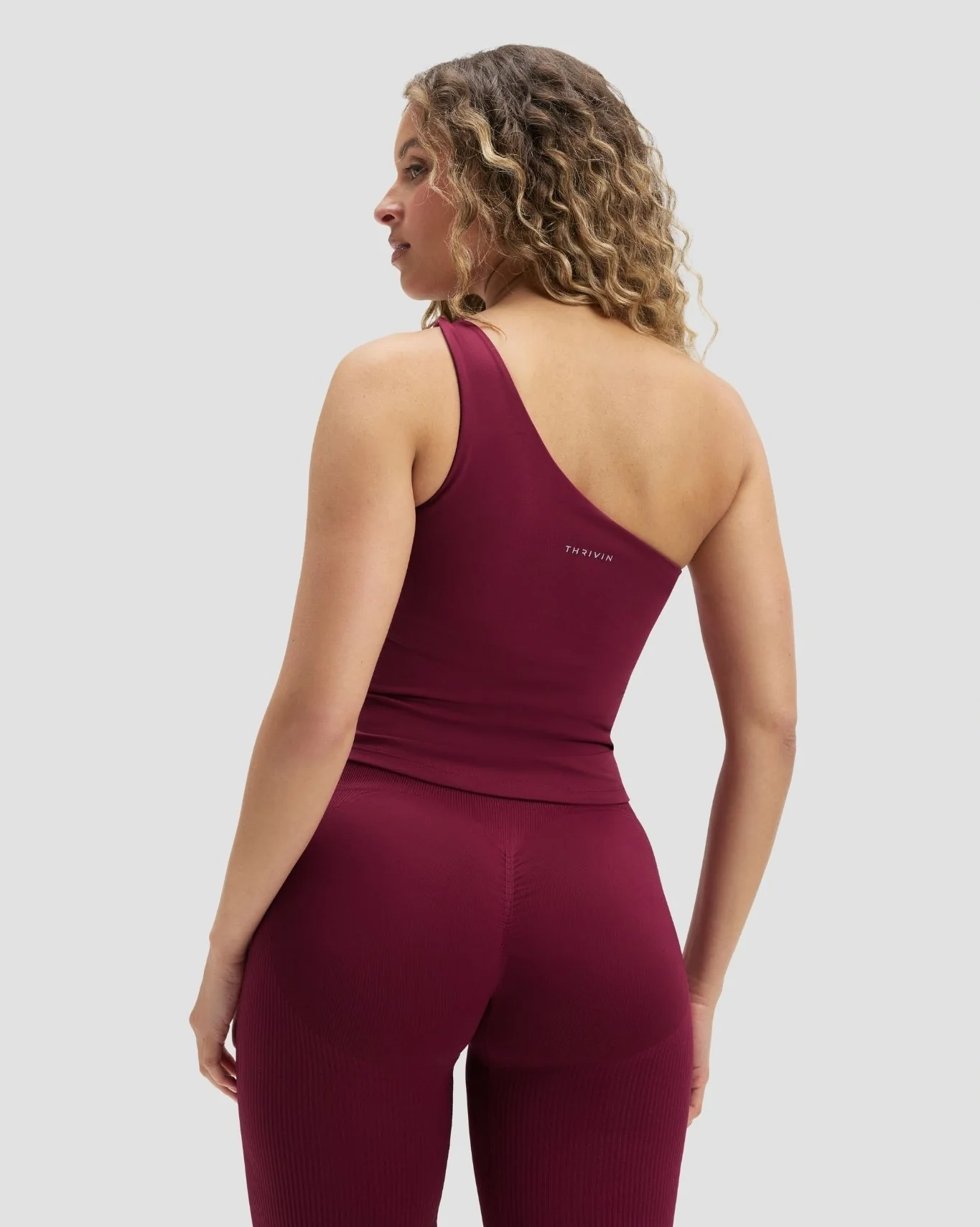 Elevate™ Sculpting Asymmetric Twist Top | Cherry Berry - Image 2