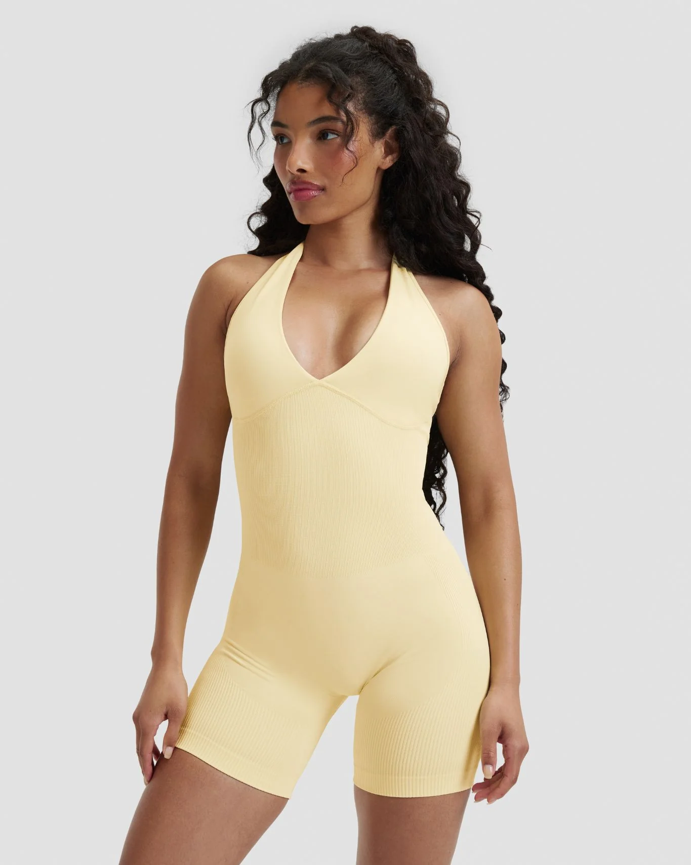 Elevate™ Sculpting Halterneck All In One | Golden Butter - Image 4