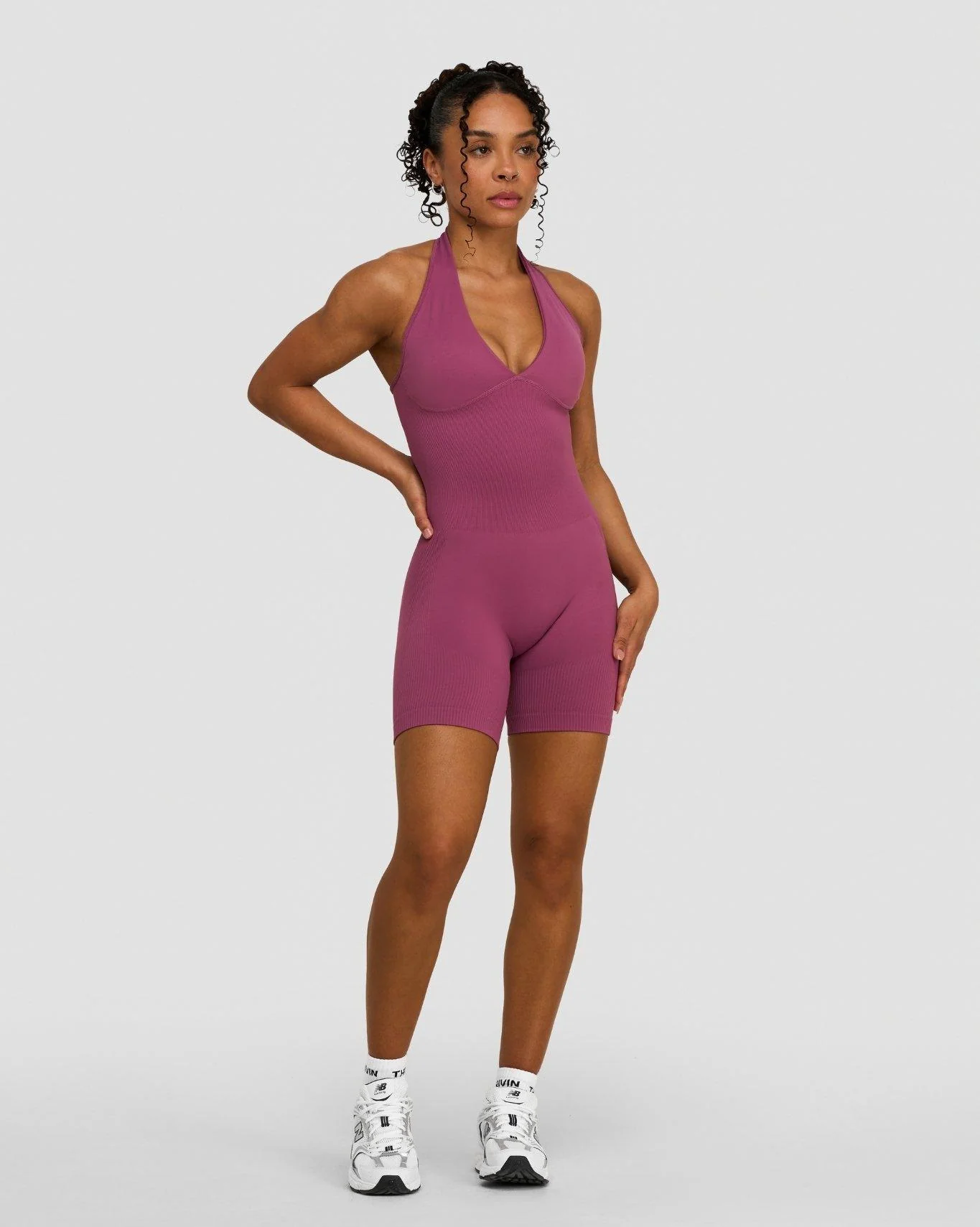 Elevate™ Sculpting Halterneck All In One | Orchid Mauve - Image 4