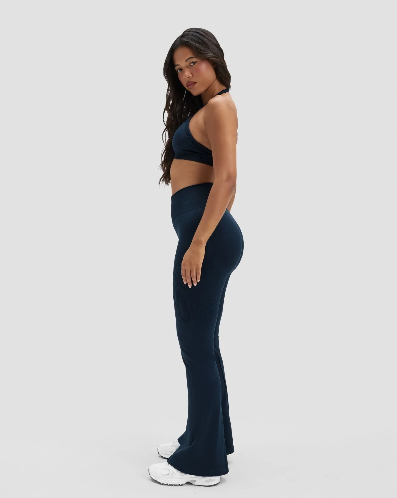 Elevate™ Sculpting High Waist Flare Leggings | Midnight Navy - Image 6