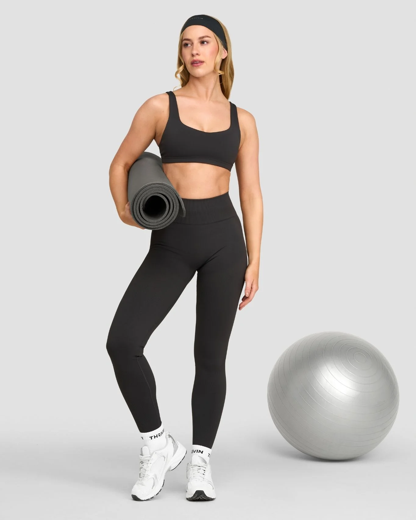 Elevate™ Sculpting Medium Impact Multiway Bra | Charcoal Grey - Image 7