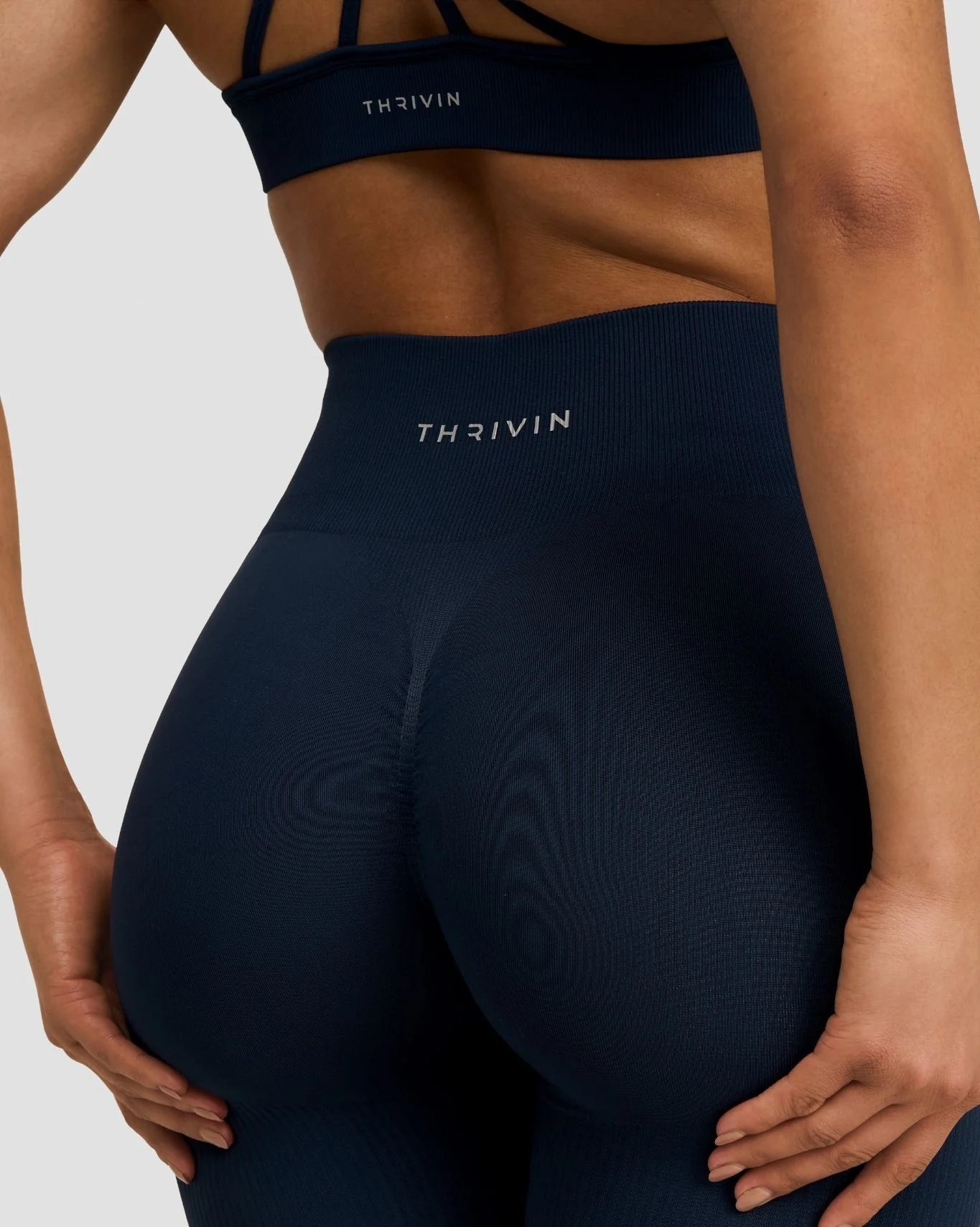 Elevate™ Sculpting High Waist Scrunch Leggings | Midnight Navy - Image 3