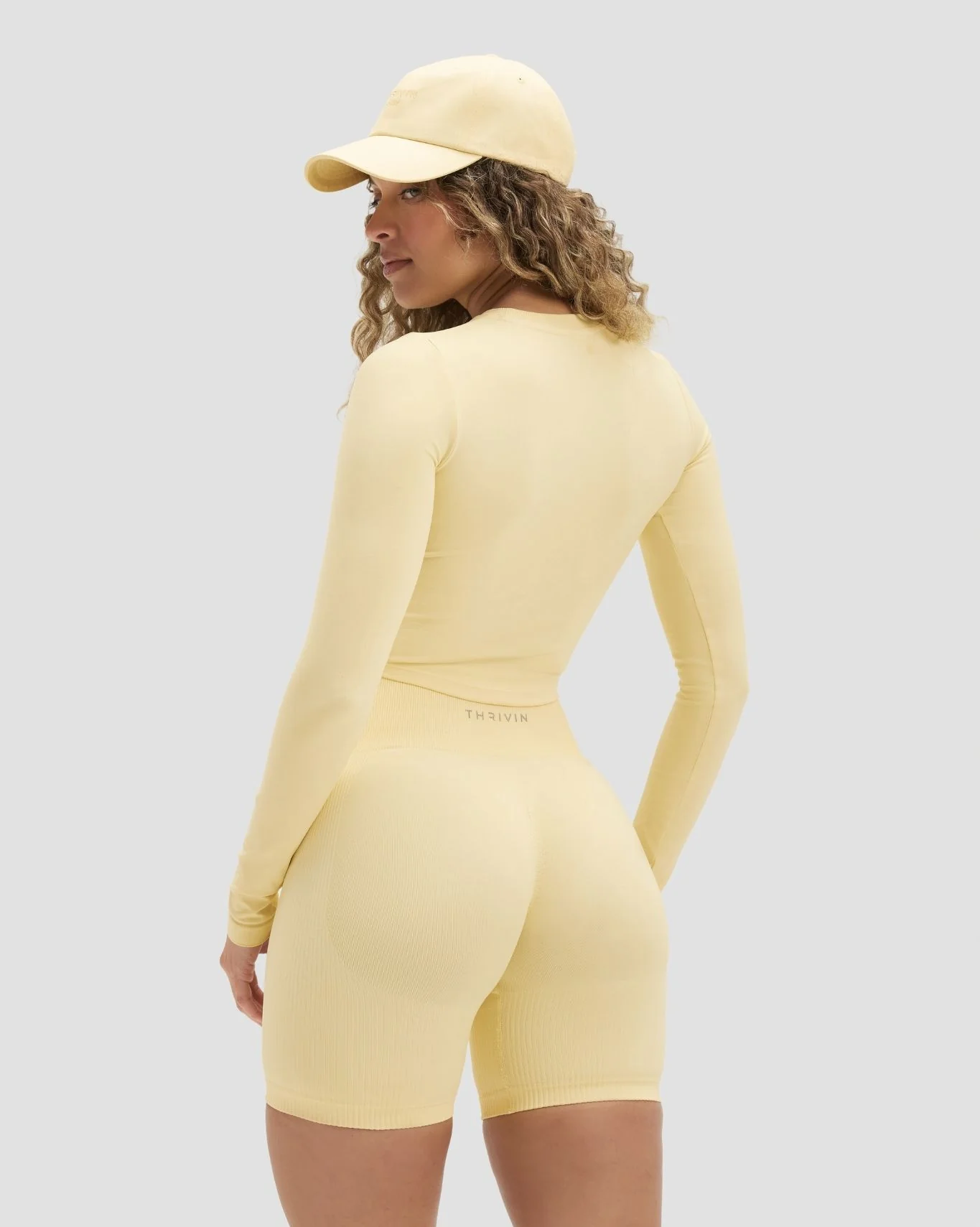 Elevate™ Sculpting High Waist Scrunch Shorts | Golden Butter - Image 5