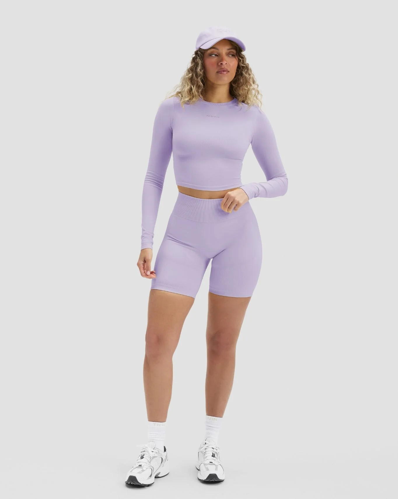 Elevate™ Sculpting High Waist Scrunch Shorts | Lilac - Image 5