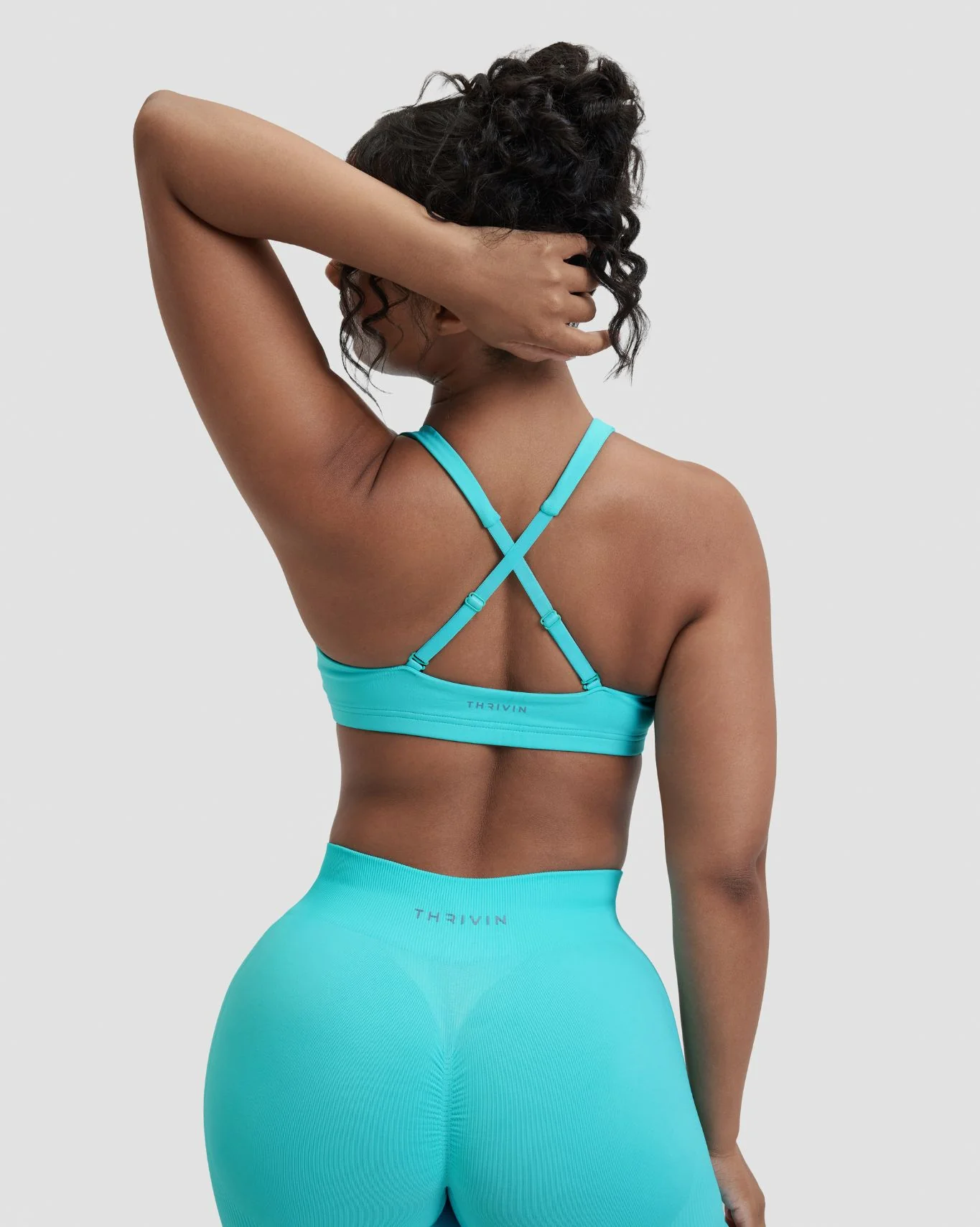 Elevate™ Sculpting Medium Impact Multiway Bra | Clear Tides - Image 2