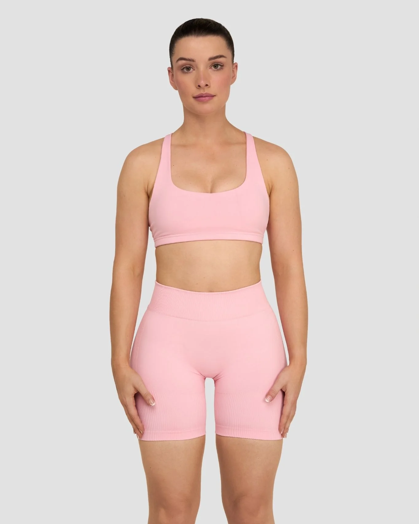 Elevate™ Sculpting Medium Impact Multiway Bra | Cotton Pink - Image 3