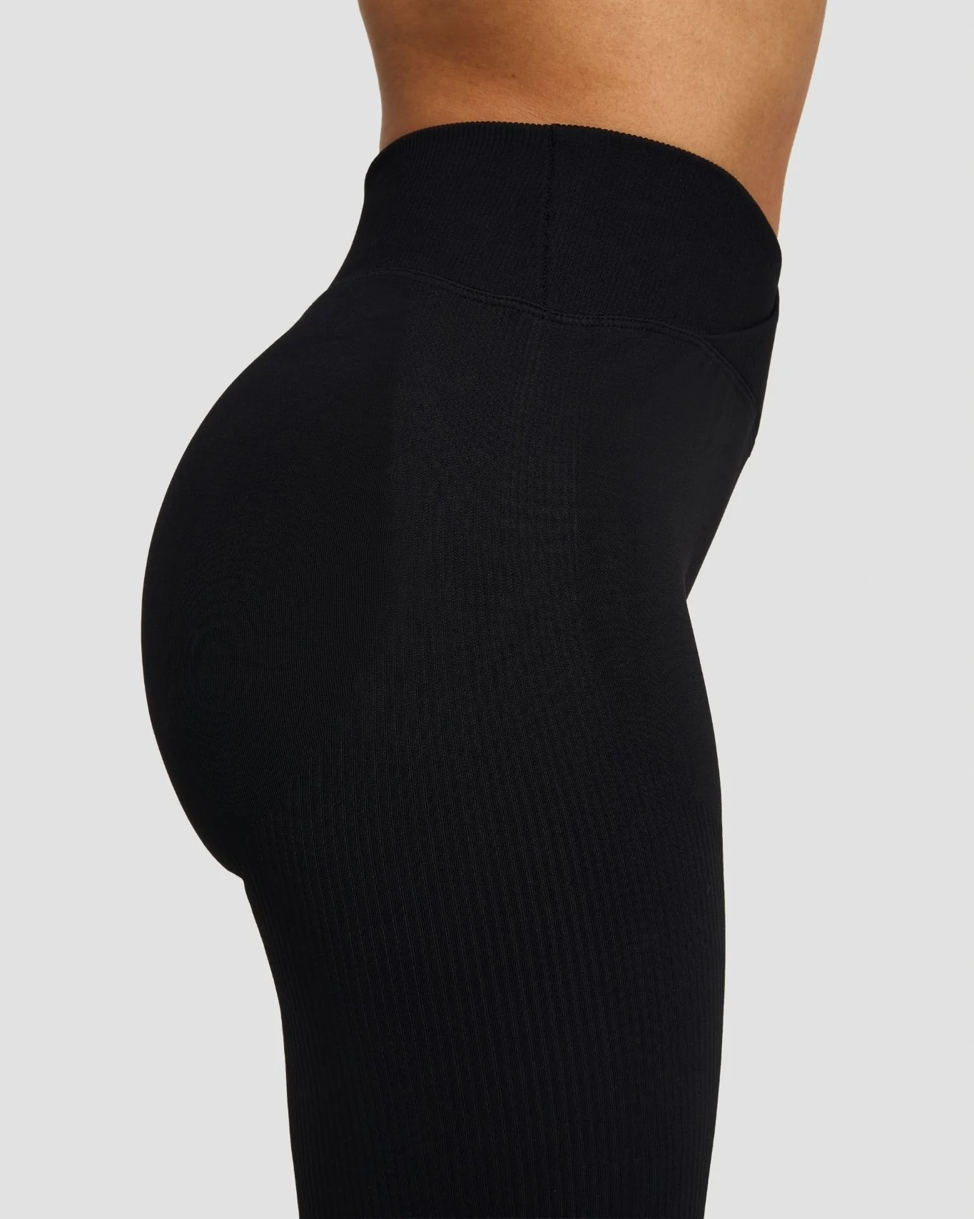 Elevate™ Sculpting Mid V-Waist Flare Leggings | Night Black - Image 5