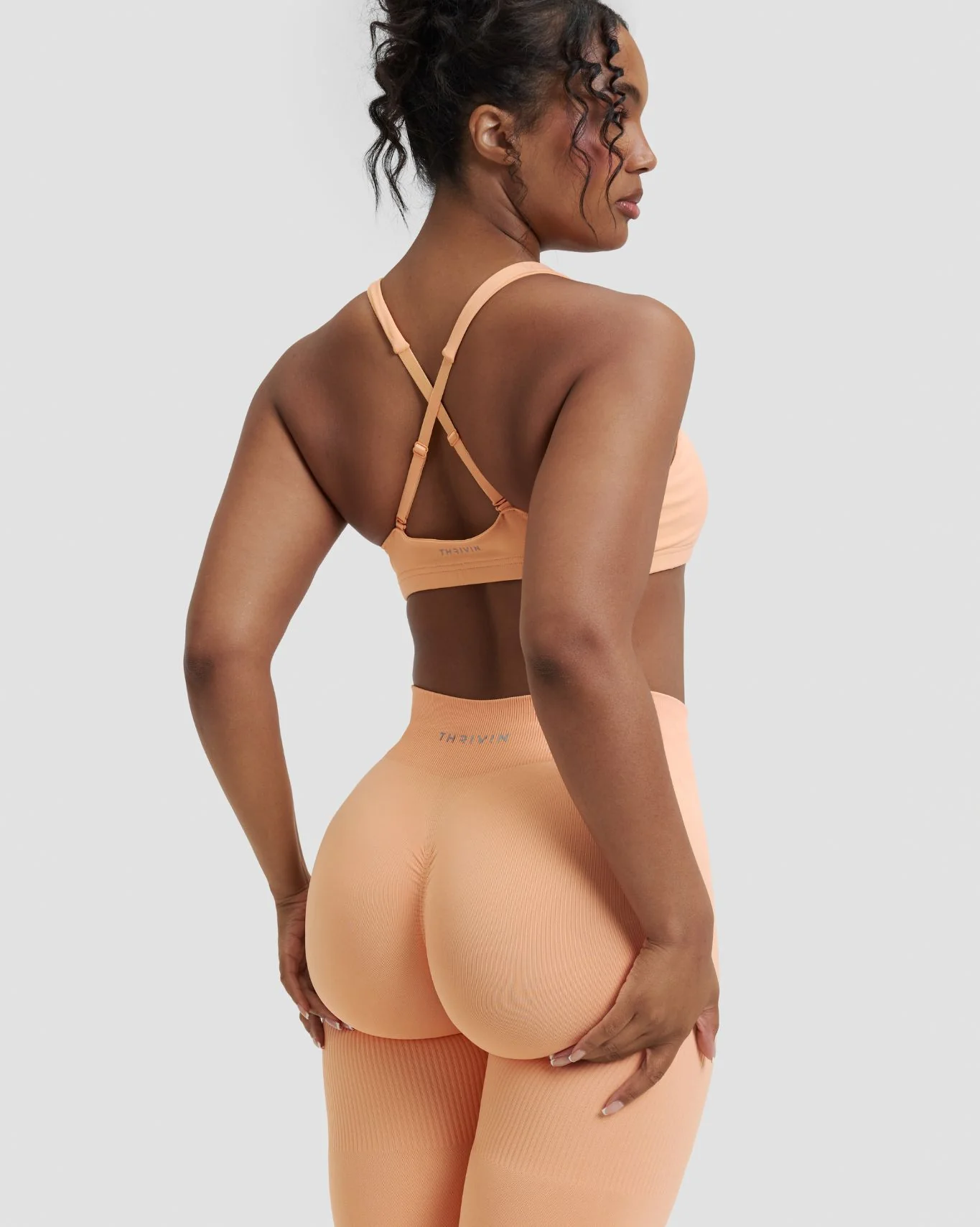 Elevate™ Sculpting Mid Waist Scrunch Leggings | Melon Ice - Image 5