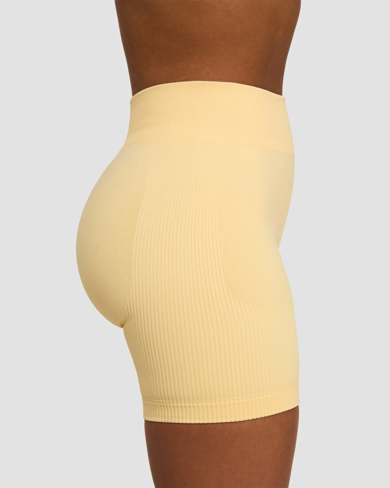 Elevate™ Sculpting Mid Waist Scrunch Shorts | Golden Butter - Image 6