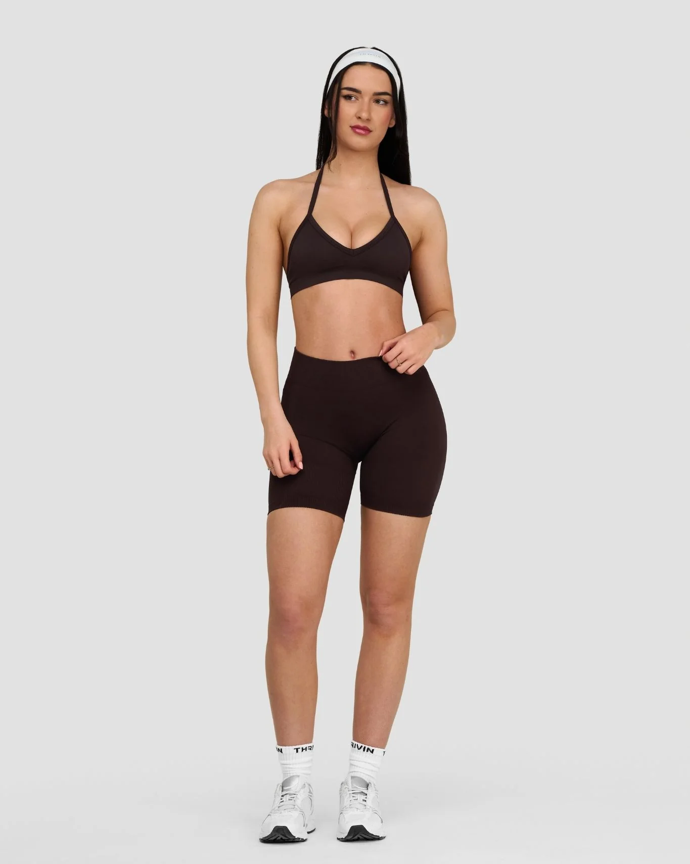 Elevate™ Sculpting Seamless Adjustable Halter Bra | Coffee - Image 3