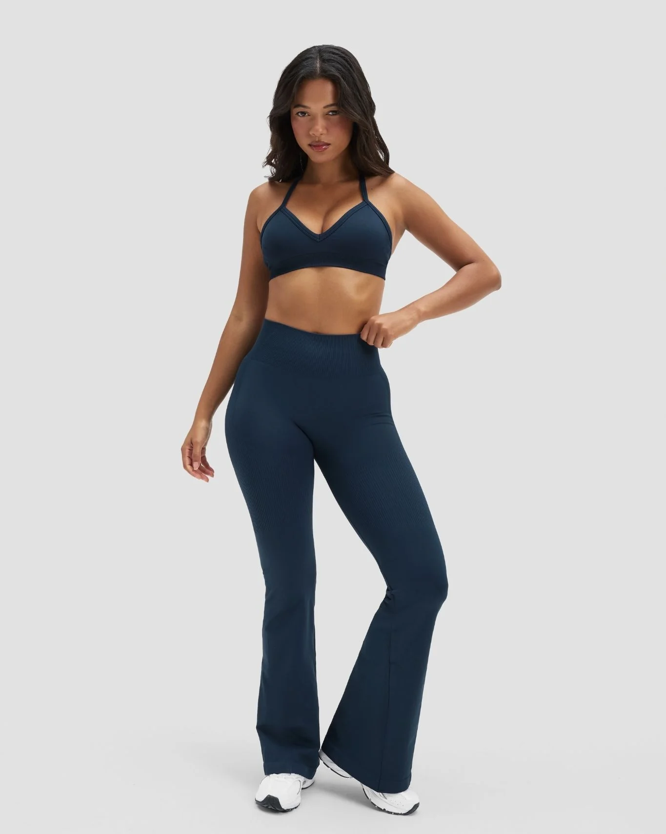 Elevate™ Sculpting Seamless Adjustable Halter Bra | Midnight Navy - Image 6