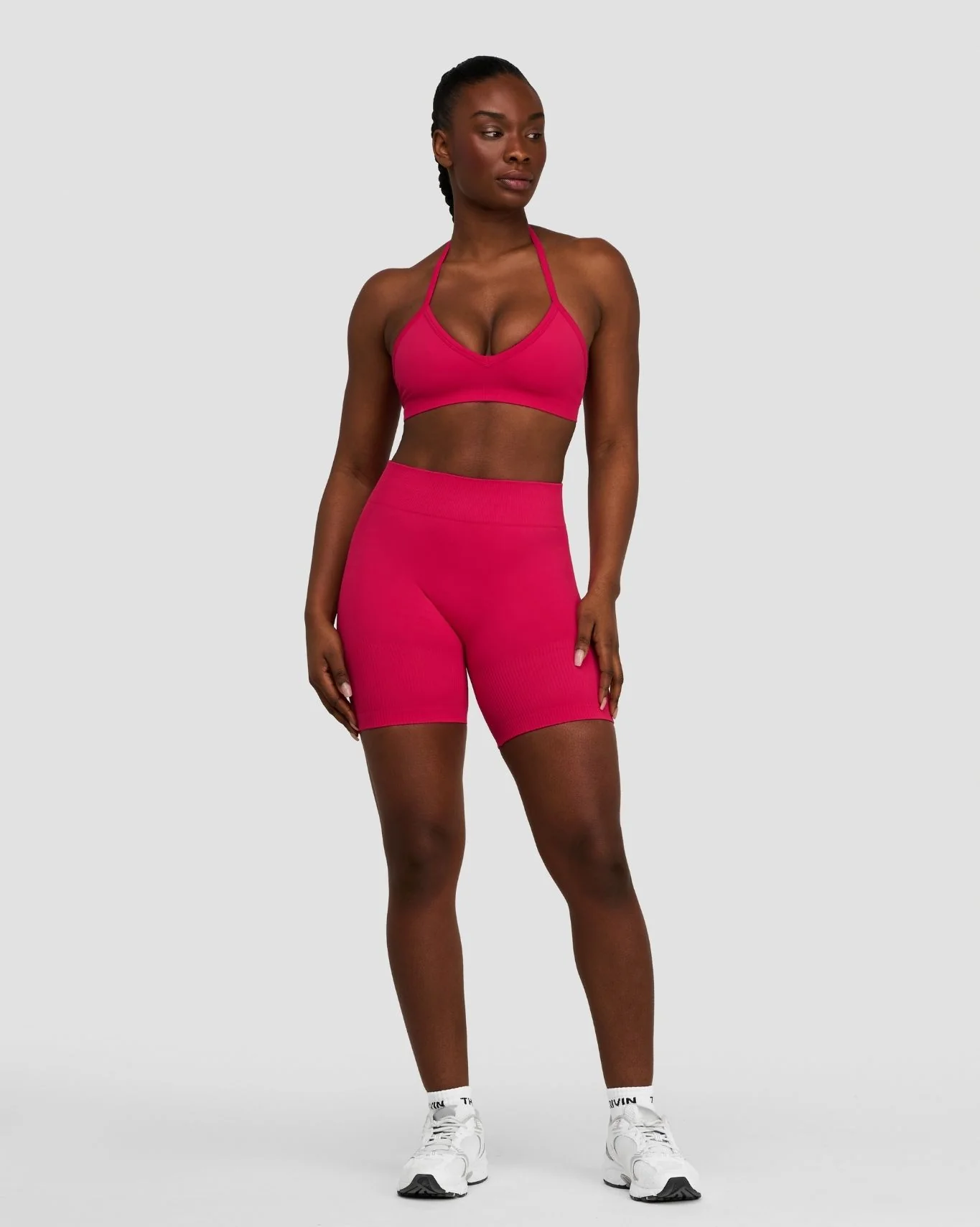 Elevate™ Sculpting Seamless Adjustable Halter Bra | Strawberry - Image 6