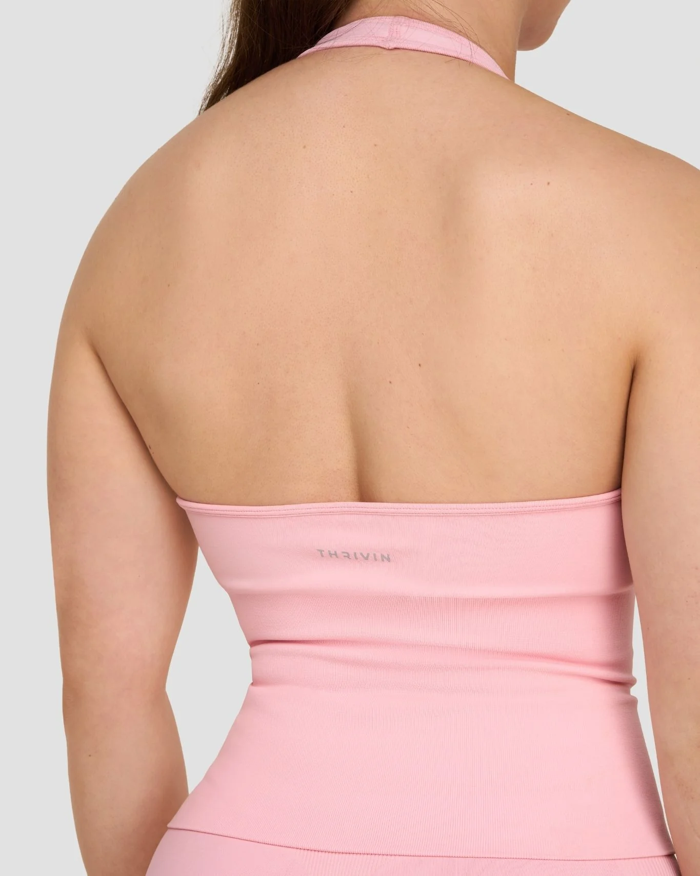 Elevate™ Sculpting Seamless Halterneck Top | Cotton Pink - Image 5