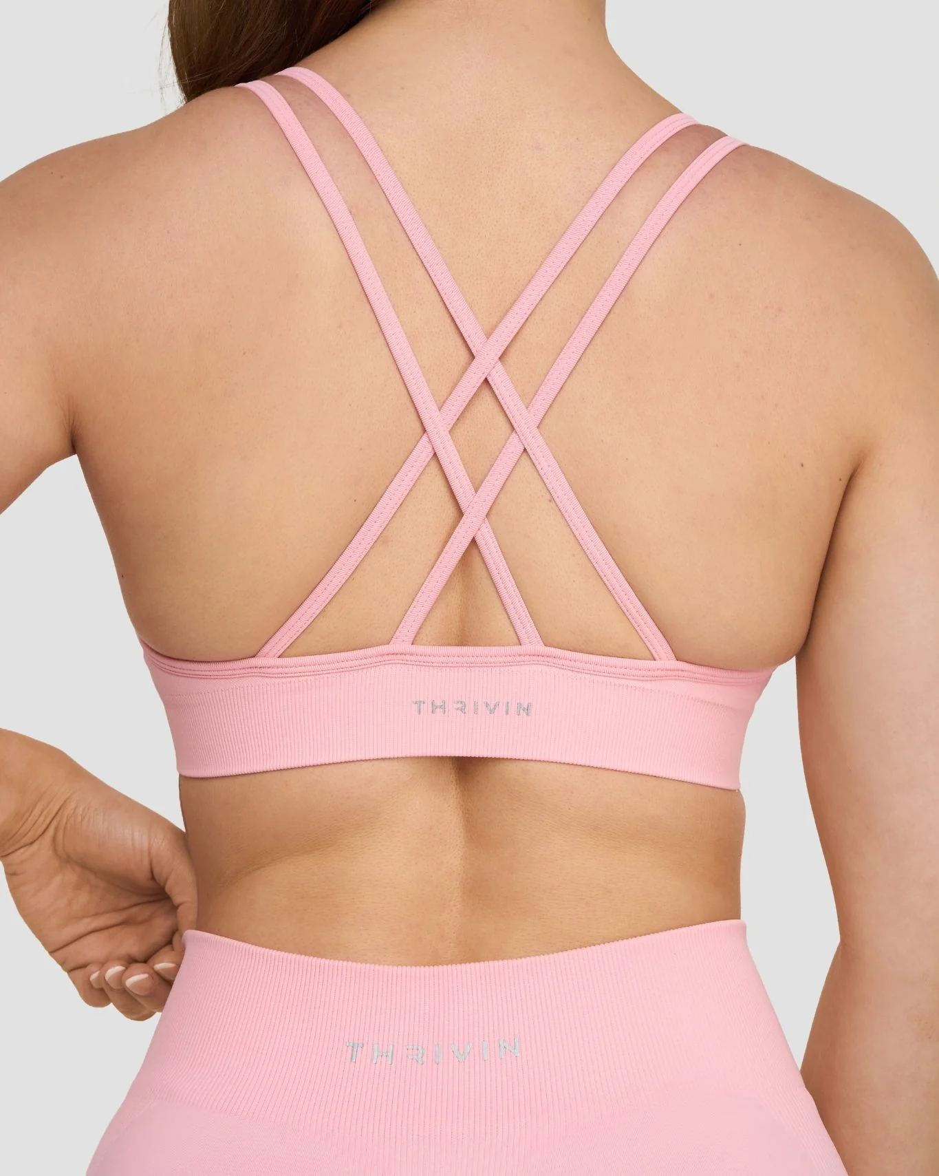 Elevate™ Sculpting Seamless High Apex Bra | Cotton Pink - Image 6