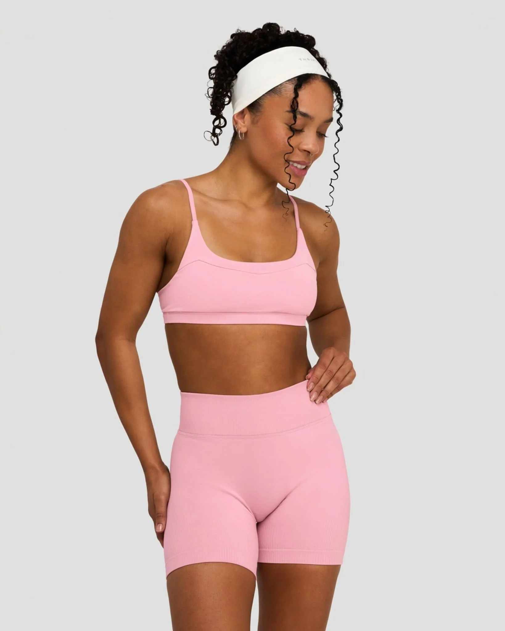 Elevate™ Sculpting Seamless Scoop Neck Bra | Cotton Pink - Image 3