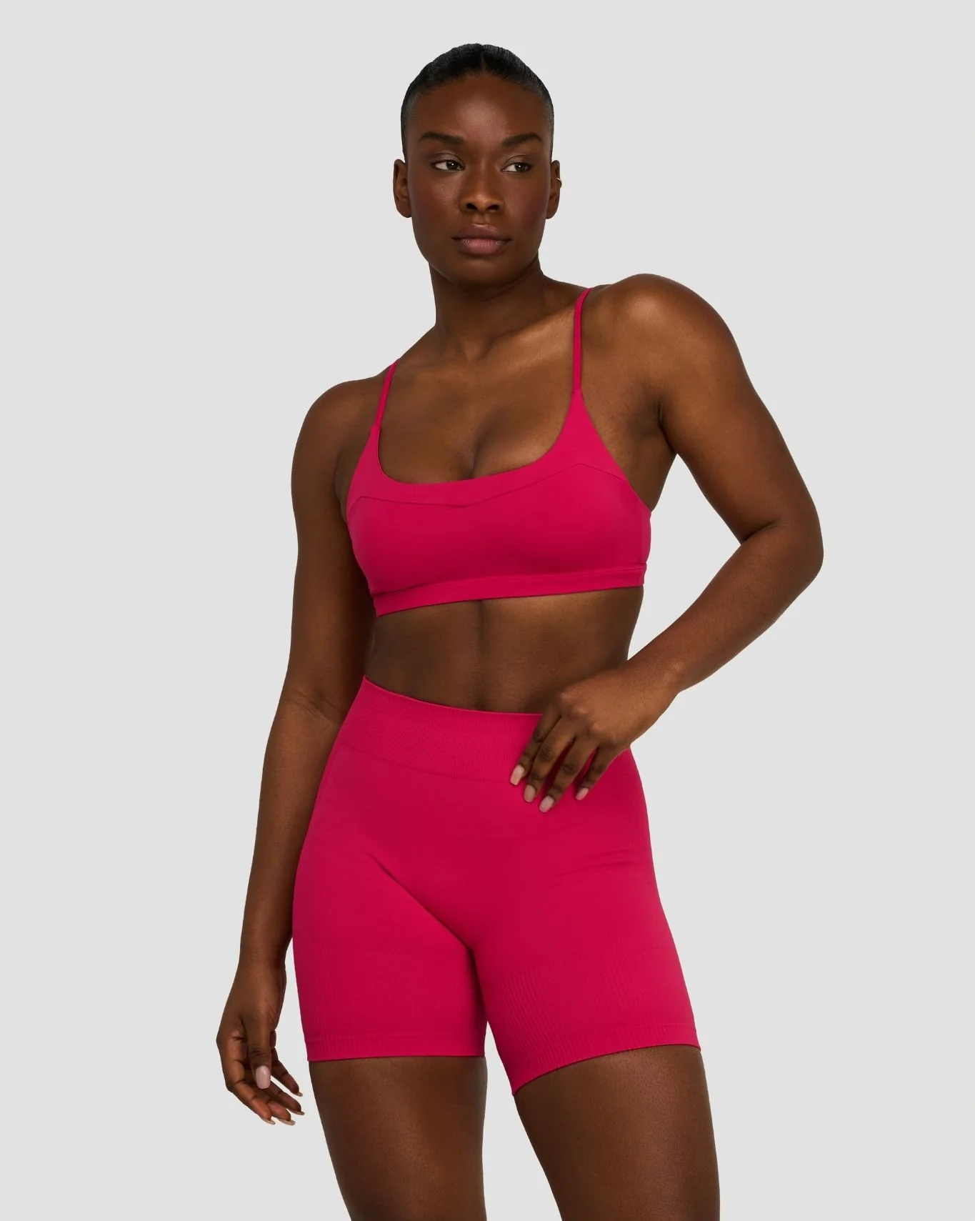 Elevate™ Sculpting Seamless Scoop Neck Bra | Strawberry - Image 5