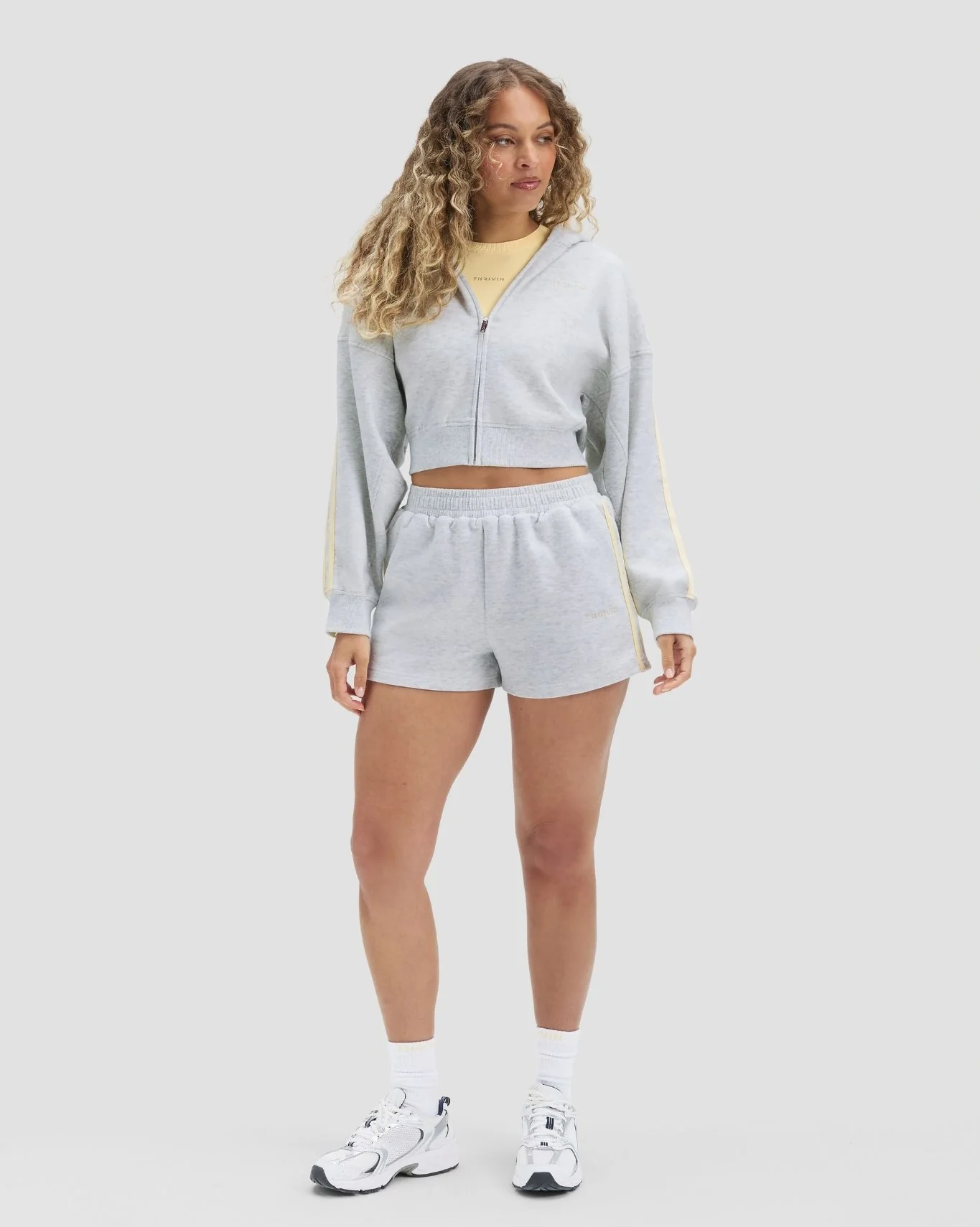 Essential Jersey Stripe Shorts | Marl - Image 6